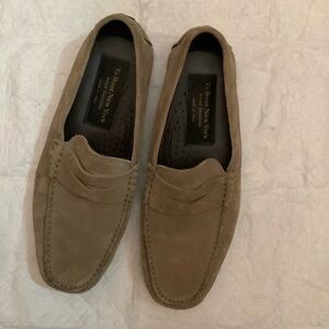 To Boot New York Adam Derrick Suede Brown Men’s 7.5 Drivers Shoes NWOB $325​​​​​